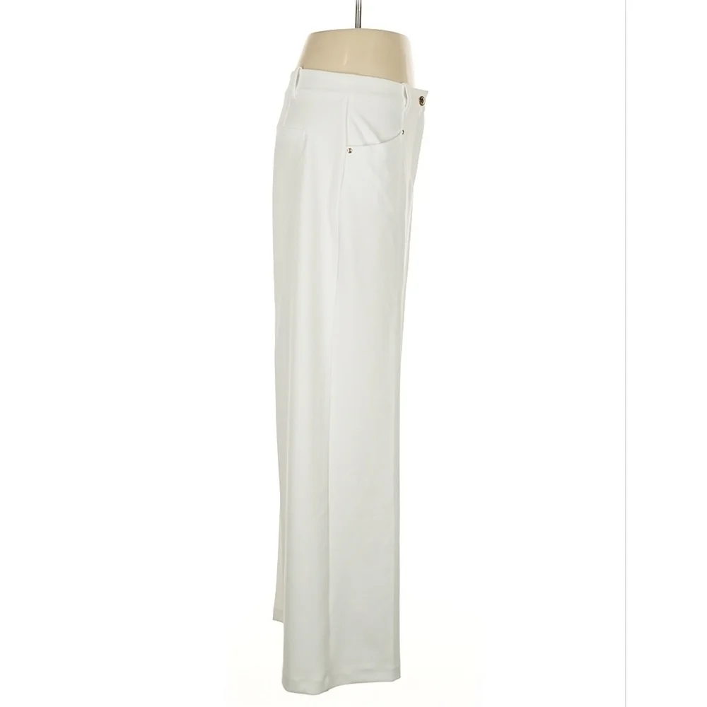 Michael Michael Kors Ivory High-Rise Straight Leg Pants – Size 8 – NWT